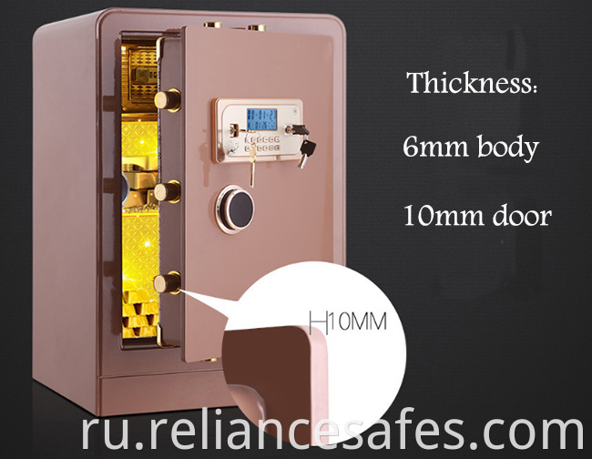  finger lock bank safe deposit money safe box